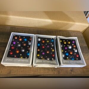 Glass Christmas ornaments and hand grafted